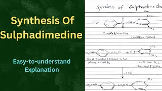 Synthesis Of Sulphadimedine  Medicinal Chemistry  Sulphadimedine synthesis [upl. by Eartnoed]