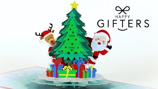 Christmas Tree Pop Up Christmas Card – 3D Christmas Card – Popup Christmas Card [upl. by Natye354]