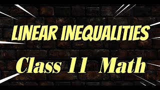 Linear inequalities Class 11 Math mathematics class11 study [upl. by Obel]