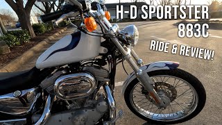 HarleyDavidson 2001 883 Sportster Ride amp Review [upl. by Alta620]