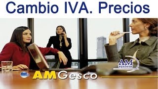 Cambio de IVA en programa AMGesco AM System [upl. by Hewett]