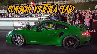 TESLA STG2 DESAFIOU O PORSCHE DE 1000 CAVALOS NO RACHAðŸš€ðŸ”¥ TTRS MAIS RÃPIDO DO BRASIL [upl. by Aninep647]