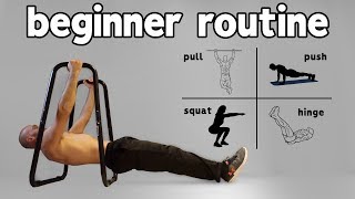 Beginner Calisthenics Workout At Home Full Routine [upl. by Gaddi]