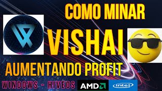 COMO MINAR VISH VISHAICOIN  MINERIA CON CPU  ZEPH  HIVEOS  WINDOWS  AMD  INTEL [upl. by Eissoj]