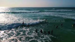 Perranporth beach and surf School and Porth beach Newquay May 26 2023 [upl. by Sell267]