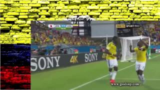 Seleccion Colombia en Brasil 2014 Goles hasta el Momento [upl. by Moonier]