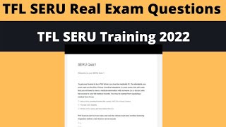 TFL SERU test with Real Exam Questions SERU training 2022 SERU exam TFL SERU exam [upl. by Domenic]