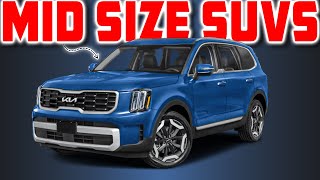 Top 10 Best Mid Size 3 Row SUVs [upl. by Ragouzis261]