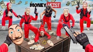 PARKOUR VS MONEY HEIST Bad people robbed a large amount of money from the police  Bella Ciao POV [upl. by Nerb979]