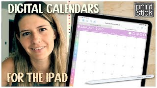 Digital Calendar Planner for iPad  GoodNotes  Notability  Noteshelf [upl. by Solitta428]