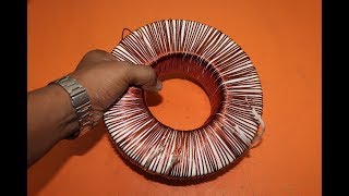 how to make transformer how to make toroidal transformer transformer making electronics [upl. by Sauers]