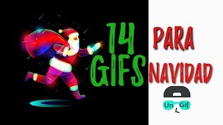 🎅🏼 14 GIFs Navideños para Whatsapp e Instagram Stories [upl. by Basil]