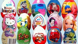 Surprise eggs collection toys Kinder Surprise Disney Pixar eggs by lababymusica [upl. by Ecilayram]