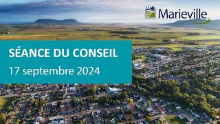 Séance ordinaire du conseil municipal du 17 septembre 2024 [upl. by Imar98]