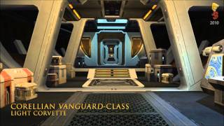 STAR WARS™ The Old Republic™  Ships  Corellian DefenderClass Light Corvette HD [upl. by Tnilk493]