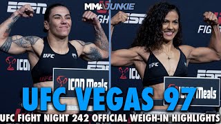 UFC Fight Night 242 WeighIn Highlights Two Heavy Including a Scary Miss  UFC Vegas 97 [upl. by Nniw271]