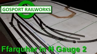 N Gauge Layout Build Ffarquhar in N Gauge 2 Laying the Rails for Thomas [upl. by Hares]