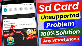 How to fix unsupported sd card problem  unsupported sd card unsupported sd card problem solve 100 [upl. by Brandt104]