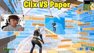 Clix VS Elite Paper 1v1 TOXIC Fights [upl. by Claudy]