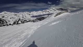 AT  Obertauern  Ski Piste quot1aquotquot25aquot Zehnerkarbahn POV jízdaride [upl. by Bracci]