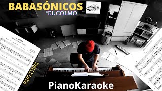 Babasónicos  El colmo Partitura  PianoKaraoke [upl. by Parker]