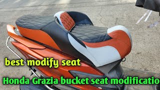 Honda grazia bucket seat modifiedcomfortable seat work [upl. by Olegna756]