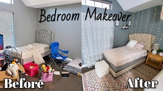 Extreme Bedroom Makeover Transformation On A Budget  Room Tour 2019  Aesthetic Room Makeover [upl. by Atikihs]