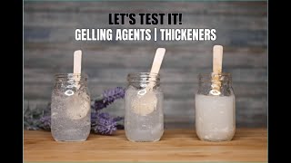 LETS TEST IT  How to make CLEAR GEL  GELLING AGENTS amp THICKENERS  EP1 [upl. by Halladba362]