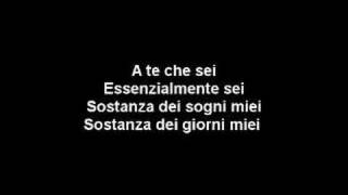 A te  Jovanotti Lyrics [upl. by Silirama]