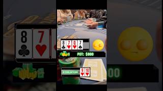 I flop the world 🌍 playing 510 NL AND my opponent OVERBETS the flop 😮 poker fyp [upl. by Azal]