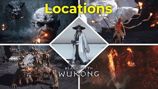 All Boss Locations Chapter 5 IN ORDER  Black Myth Wukong [upl. by Darra]