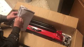 Harbor Freight 5ton electric log splitter unboxing [upl. by Coady]