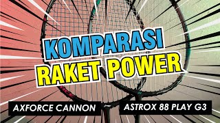 Yonex Astrox 88 Play Gen 3 vs Lining Axforce Cannon [upl. by Anis68]