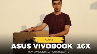 ASUS Vivobook 16X Review amp Details After 10 Days Usage  Best Laptop For Students ⚡Under 60000🔥💻 [upl. by Teuton250]