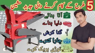 Mini chaff cutter machine  Wanda grander machine  feed making machine [upl. by Naujal]