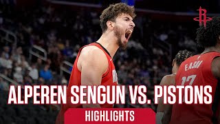 Alperen Sengun 27 points Highlights vs Detroit Pistons l Houston Rockets [upl. by Duvall]