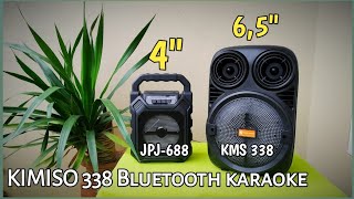 KIMISO 3381 SPEAKER BLUETOOTH KARAOKE BRAIN POWER KMS3381 65Inch VS JPJ668 BLUETOOTH 4inch [upl. by Wall]