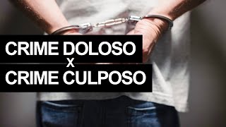 Crime doloso x Culposo Entenda cada um e saiba a diferença [upl. by Zoara]