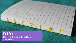 DIY Tutorial for Kettle Stitch Book Binding  Markedcrafters [upl. by Cai]