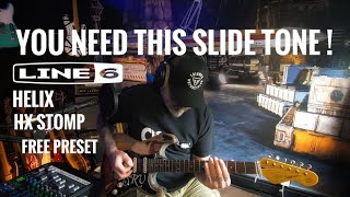 Line 6 HELX SLIDE GUITAR TONE FREE PRESET [upl. by Edwards628]