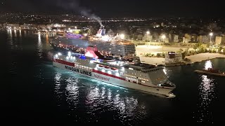 CRETAN FERRIES ARRIVALS AUGUST 2024 4K [upl. by Mide97]