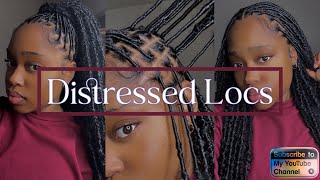 KNOTLESS SOFT LOC TUTORIAL  DISTRESSED BUTTERFLY LOCS  DIY [upl. by Gaskill602]