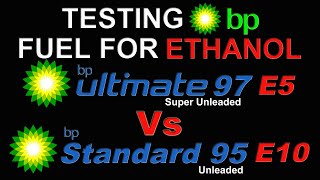 Why You SHOULD use BP E5 Petrol ⛽ Comparing BP Ultimate 97 E5 Vs BP Regular 95 E10 for Ethanol 722 [upl. by Sibel]