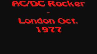 ACDC  Rocker Live oct27 1977  London [upl. by Nylodnewg]