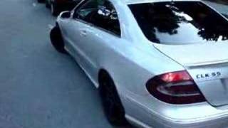 Mercedes CLK 55 AMG Custom Exhaust pt1 [upl. by Nyladnarb]