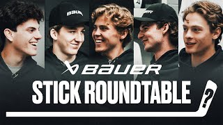 Top NHL Prospects react to 2025 Unreleased Stick and Discuss Stick Preferences [upl. by Artemed446]