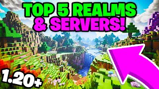 TOP 5 Realms amp Servers For MCPE 120 REALM CODES  Minecraft Bedrock Edition [upl. by Ase]