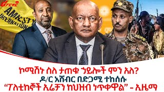 ኮሚሽኑ ስለ ታጠቁ ኃይሎች ምን አለ ethiopiareporter [upl. by Hauser244]