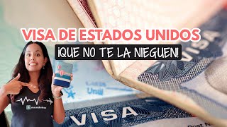 Visa de Estados Unidos 2023 requisitos para que no la nieguen [upl. by Kaspar277]