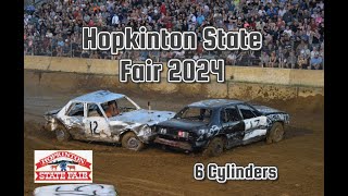 Hopkinton Fair 2024 Sunday 6Cylinders Demolition Derby 4K UHD [upl. by Harte937]